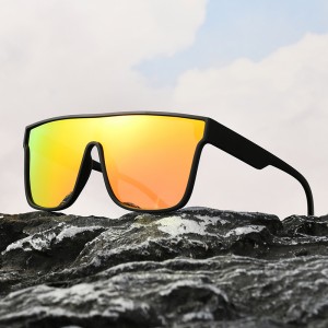 US071 Übergroße, große, quadratische, polarisierte Designer-Sonnenbrille für Damen und Herren