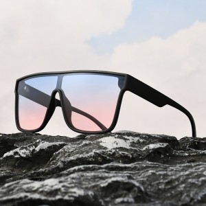 US071 Übergroße, große, quadratische, polarisierte Designer-Sonnenbrille für Damen und Herren