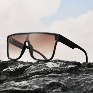 US071 Übergroße, große, quadratische, polarisierte Designer-Sonnenbrille für Damen und Herren