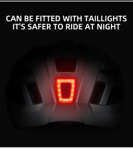 Casque de cyclisme sur route avec lumière LED