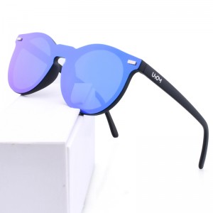 US036 lunettes de soleil sans monture carrées logo personnalisé marque lunettes de soleil de mode pour hommes